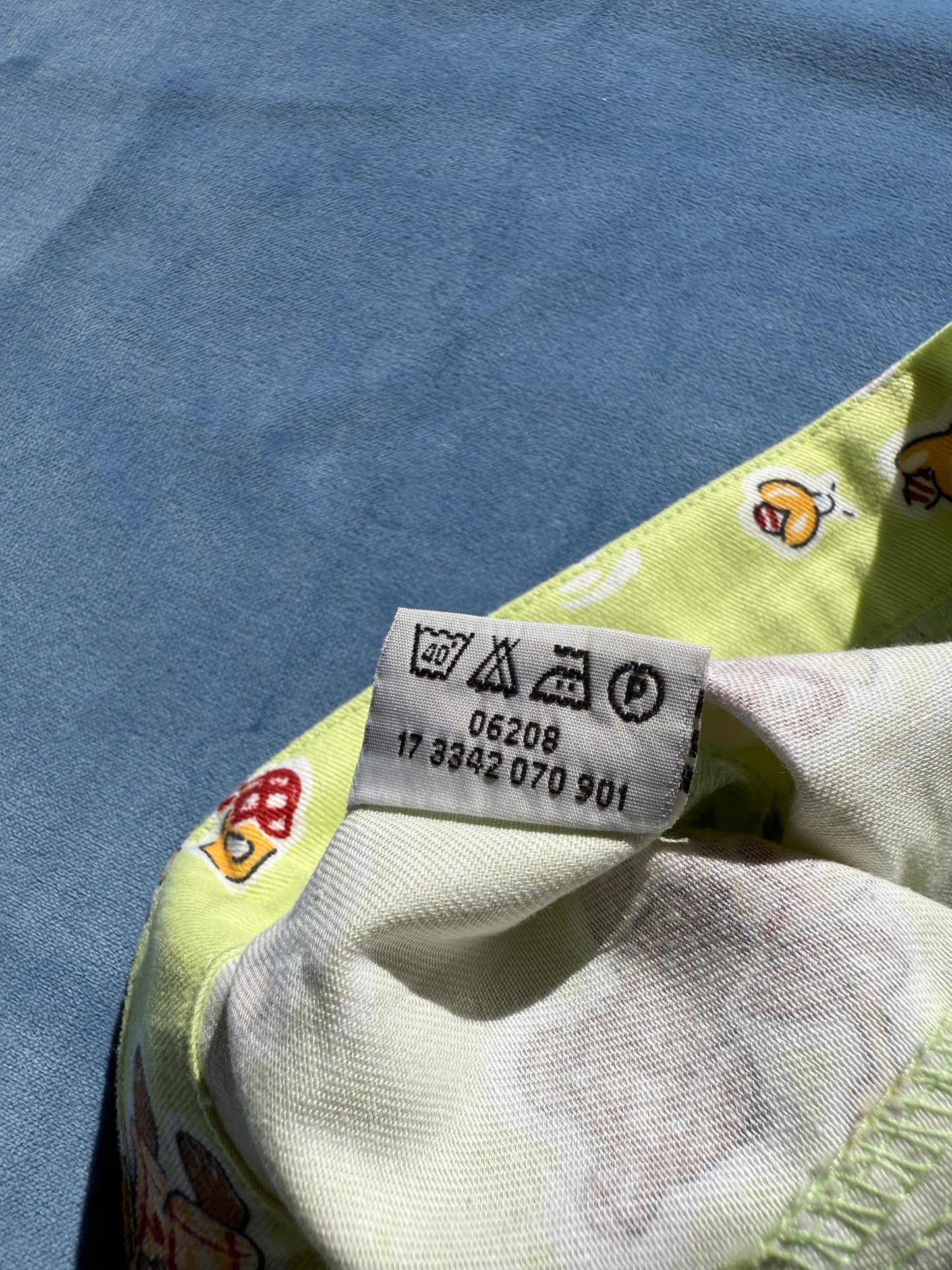 Veste en jean bébé neuve Mini Phénomène motif nounours T.6 mois