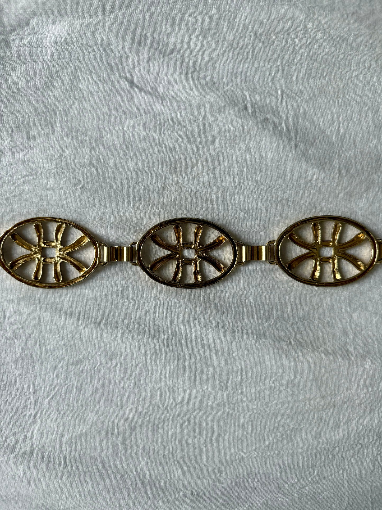 Ceinture chaîne en métal doré