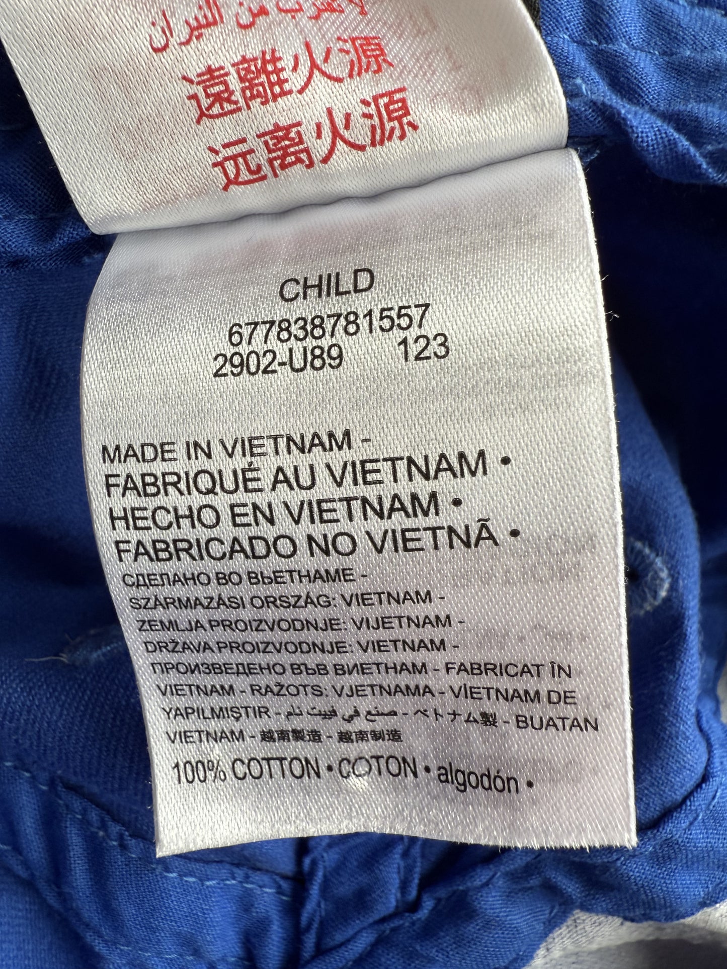 Casquette Nike bleue enfant