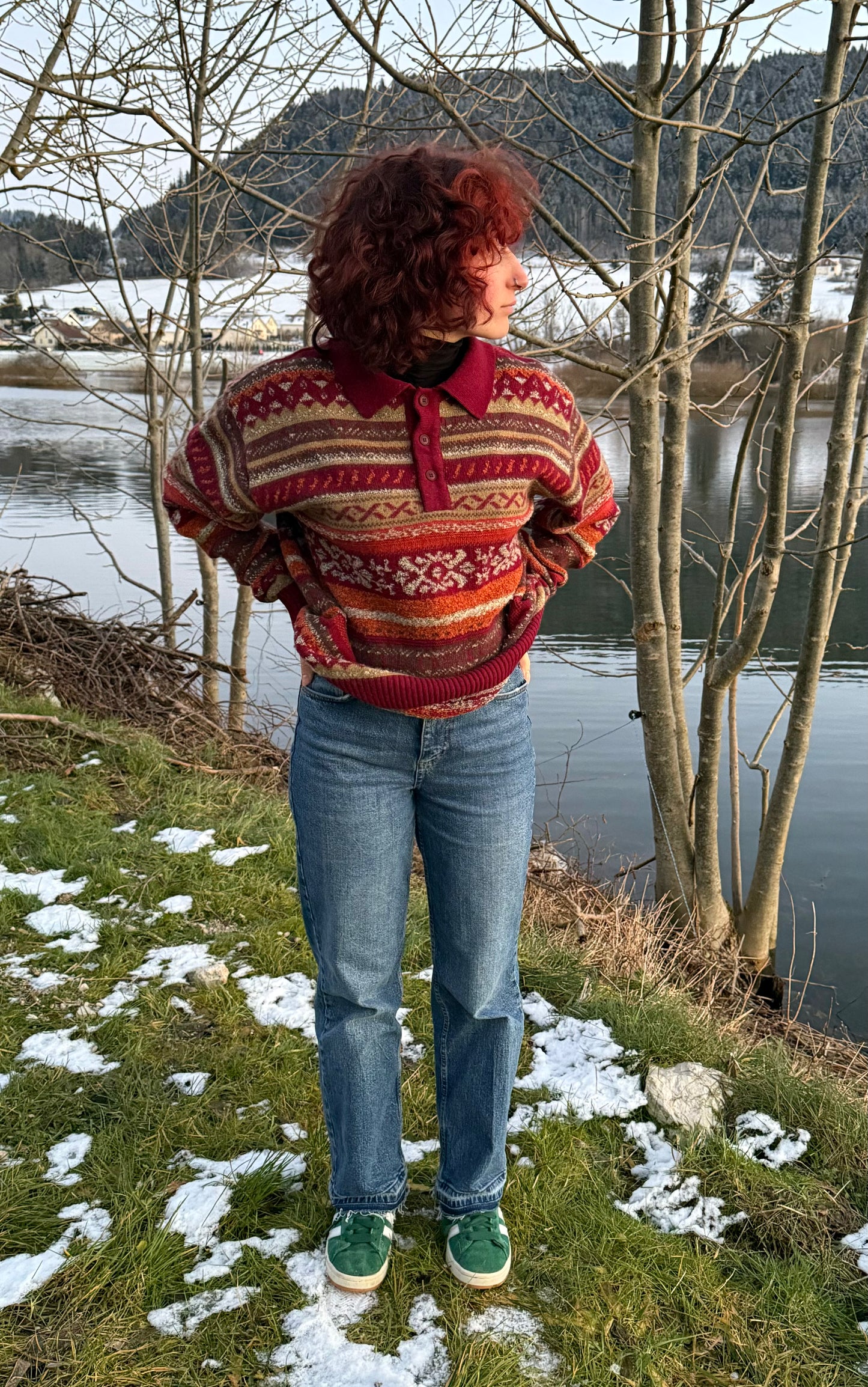 Pull d'hiver vintage Glou T.M