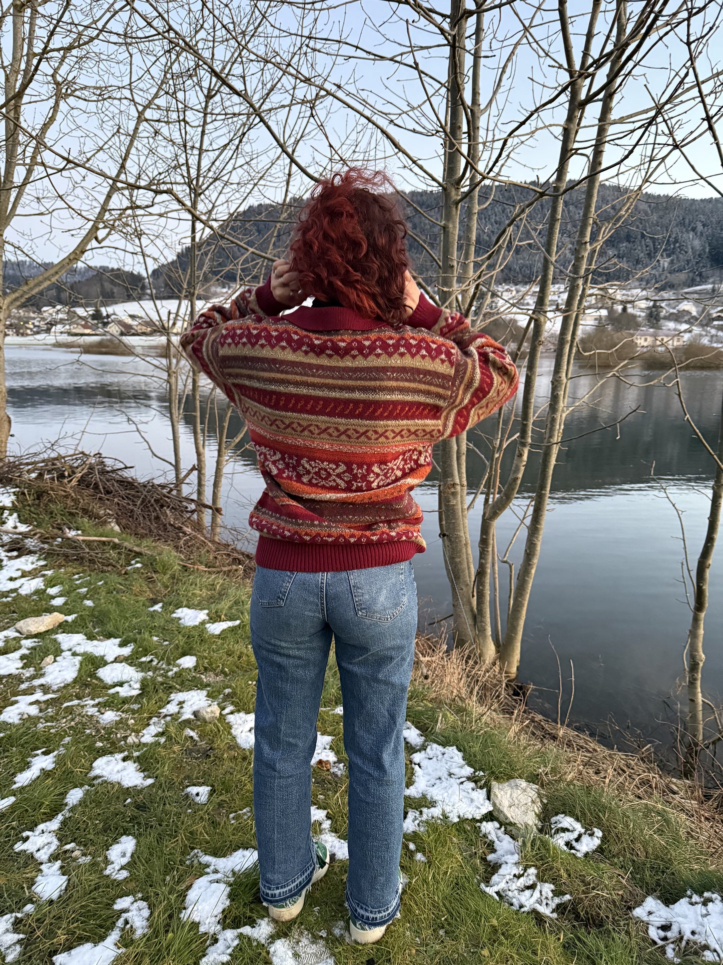 Pull d'hiver vintage Glou T.M