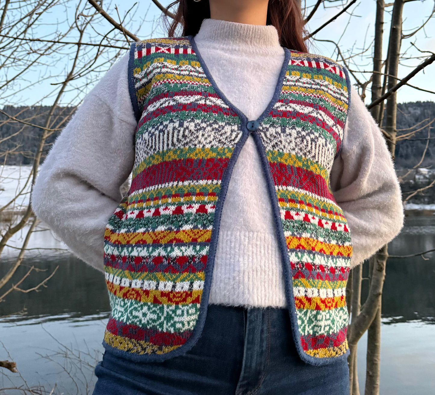 Gilet sans manches coloré T.M