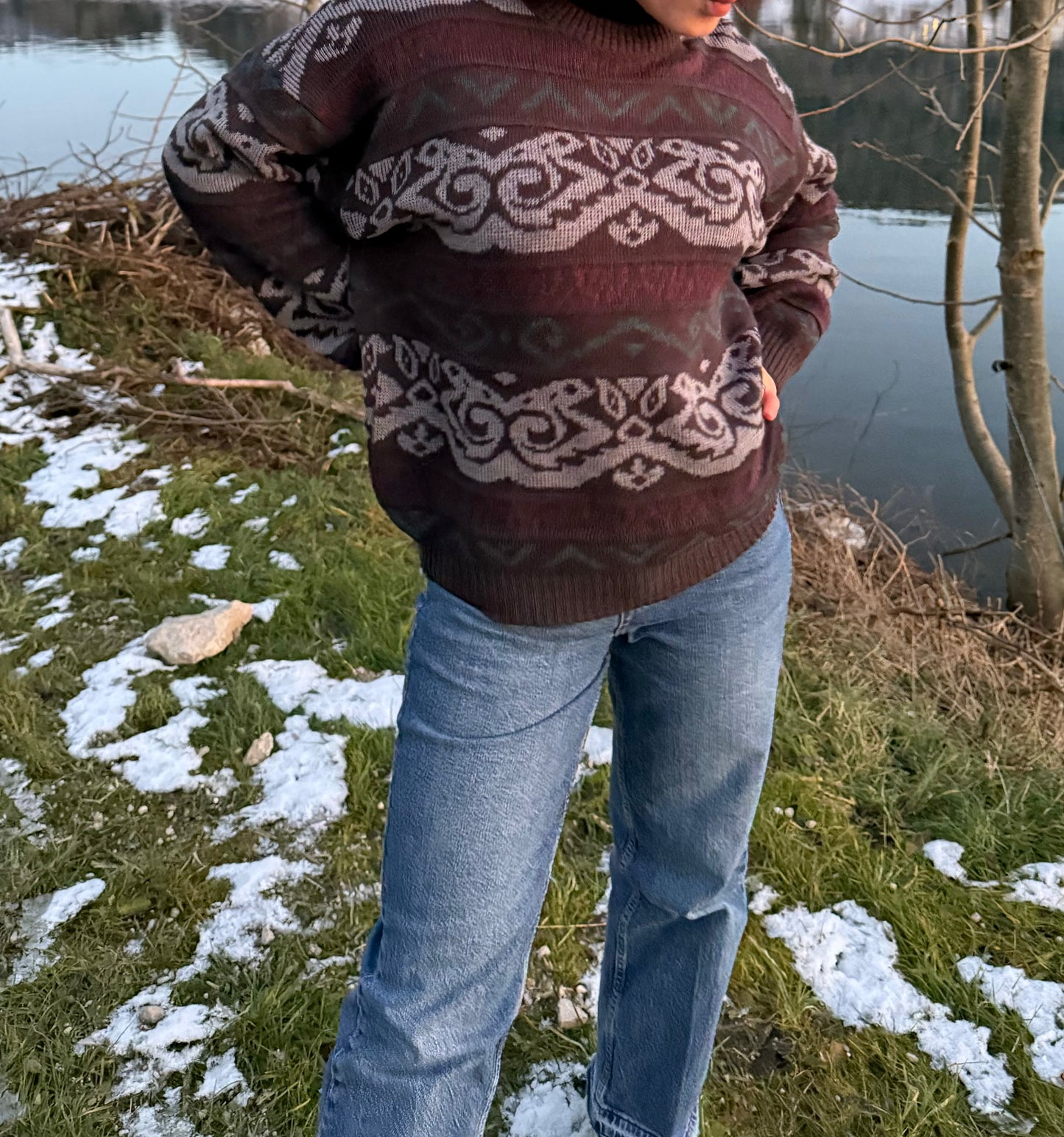 Pull d'hiver vintage Devred 1902 T. L