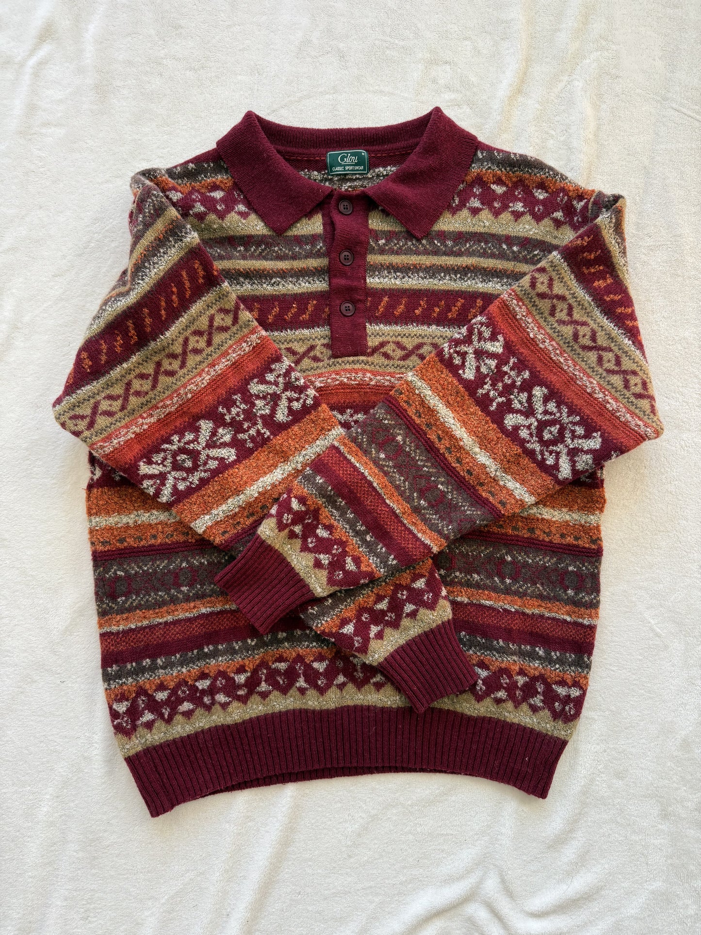 Pull d'hiver vintage Glou T.M