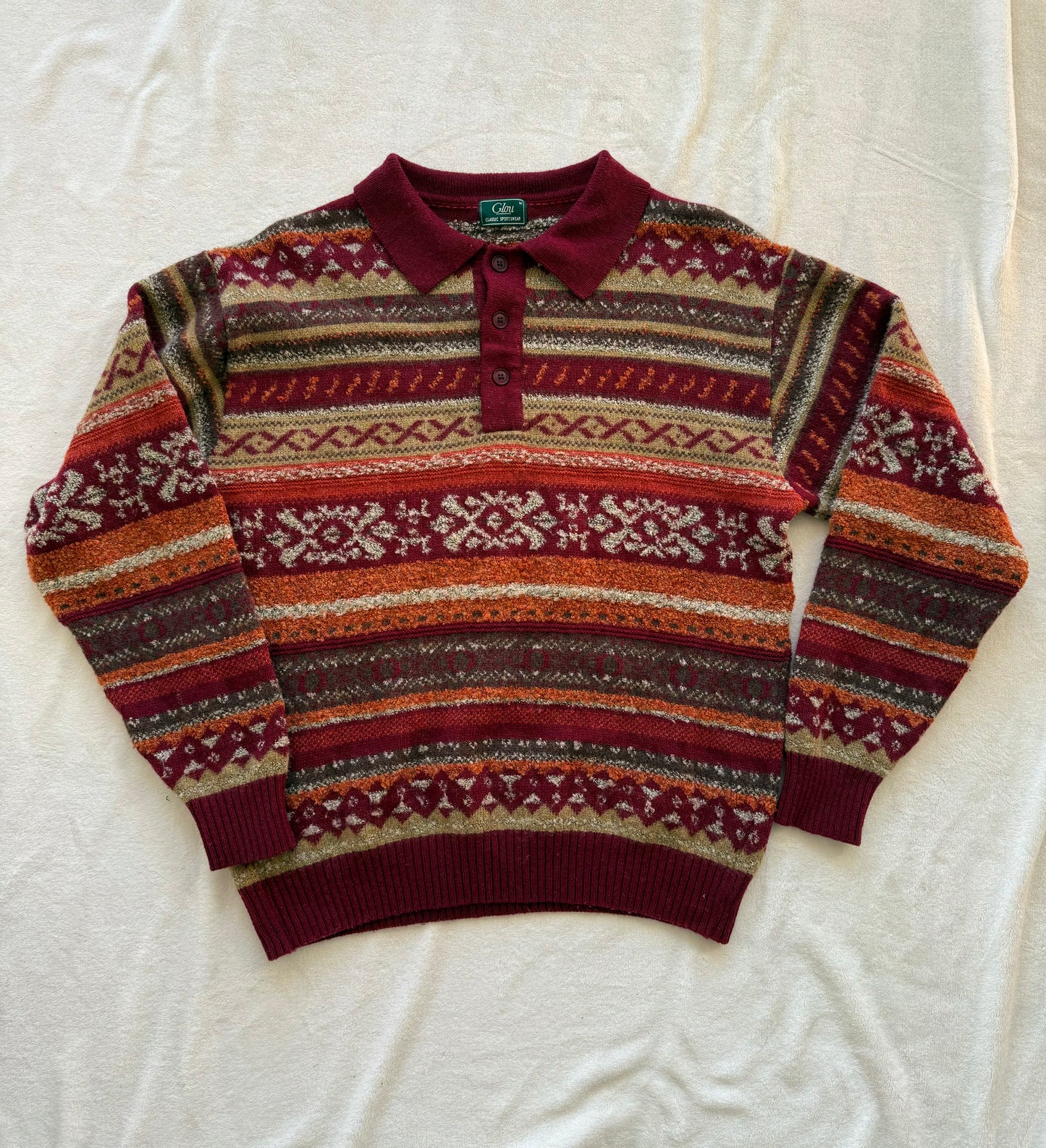 Pull d'hiver vintage Glou T.M