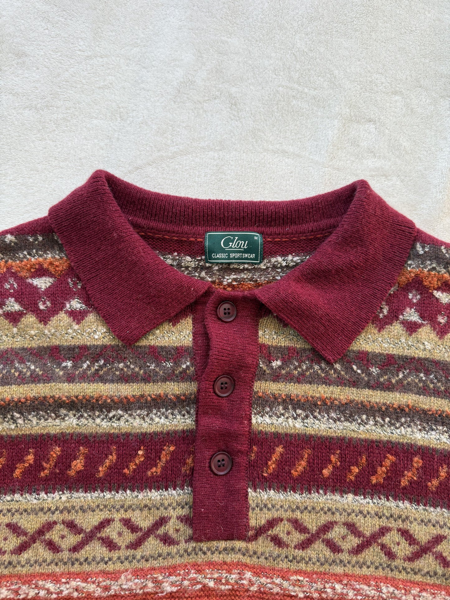 Pull d'hiver vintage Glou T.M