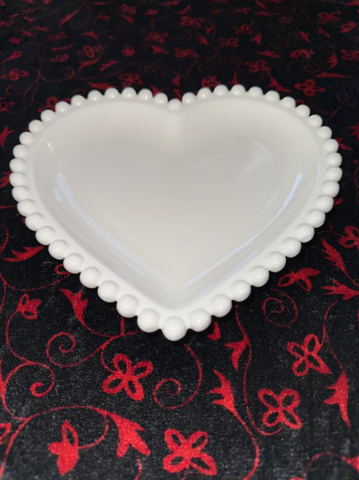 Assiette / vide poche coeur en céramique