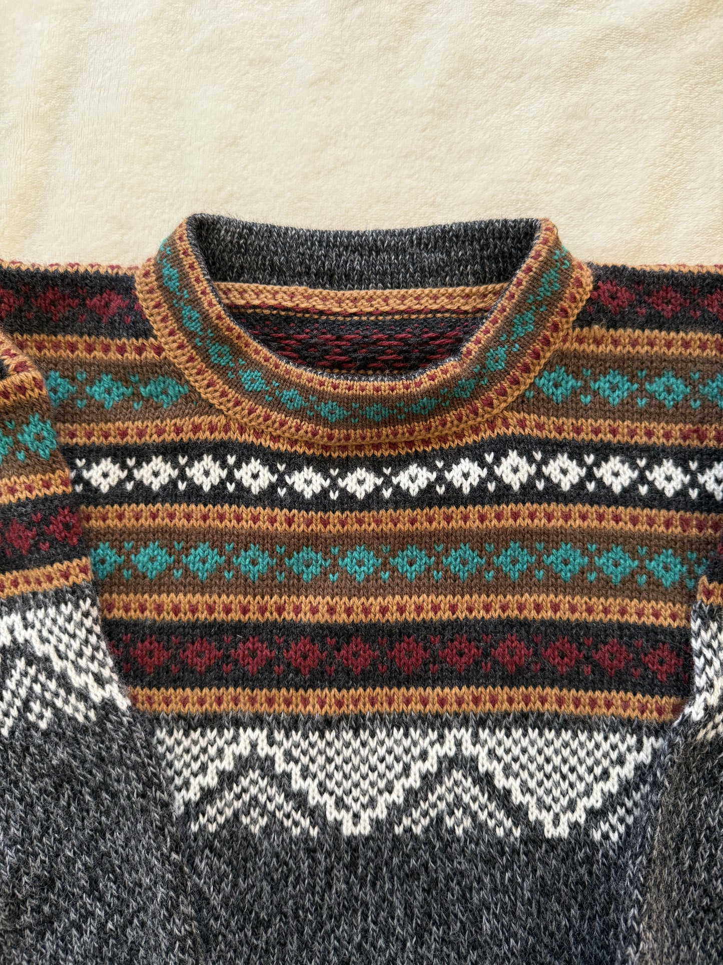 Pull d'hiver doux à motifs T.S-M