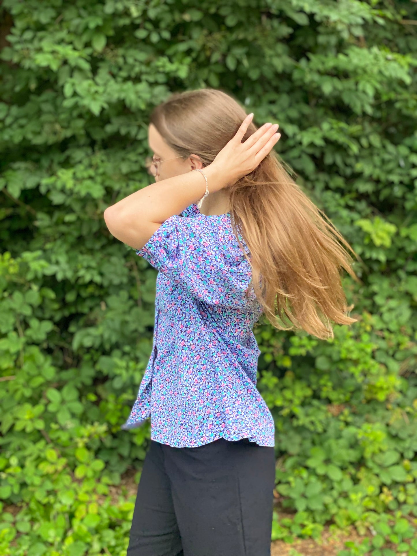 Chemisier manches bouffantes T.M-L