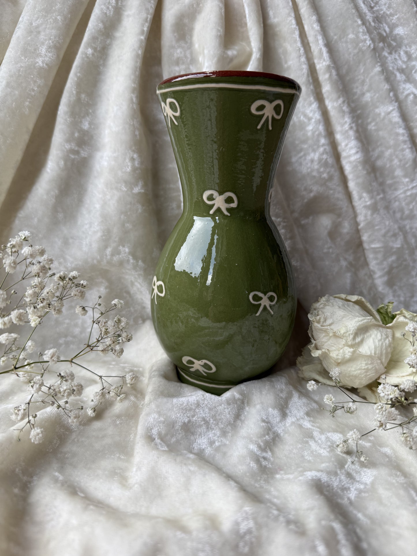 Vase en terre cuite petits noeuds