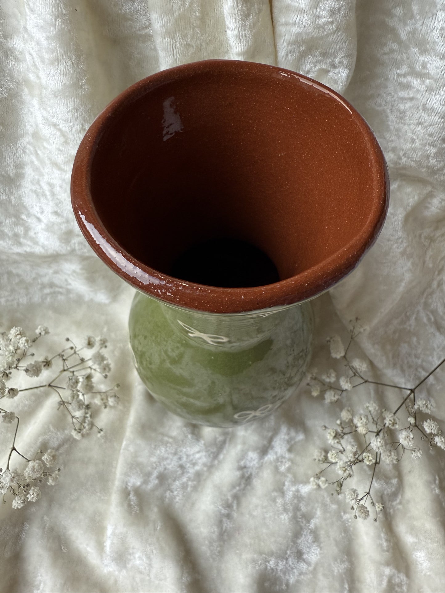 Vase en terre cuite petits noeuds