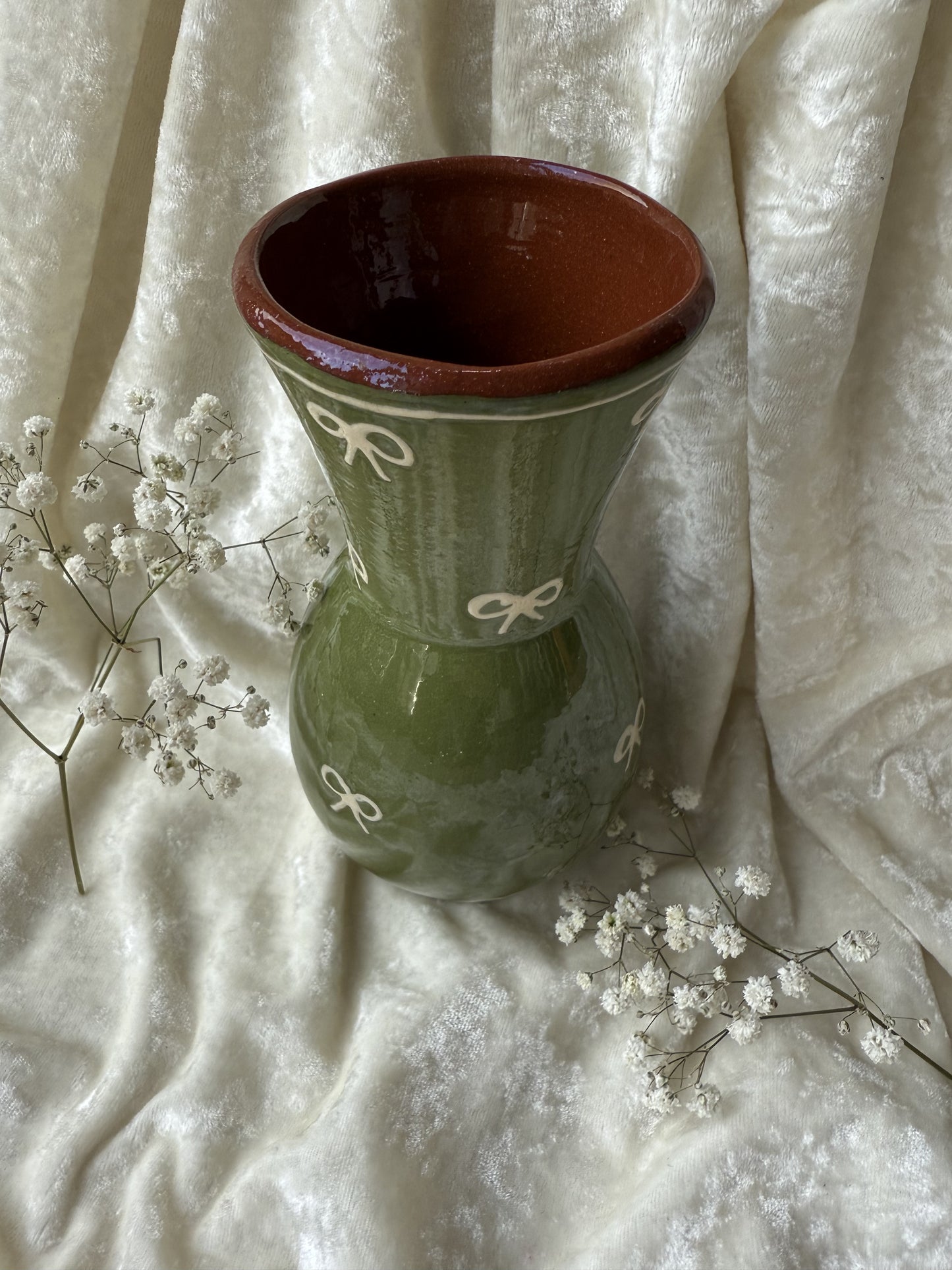 Vase en terre cuite petits noeuds