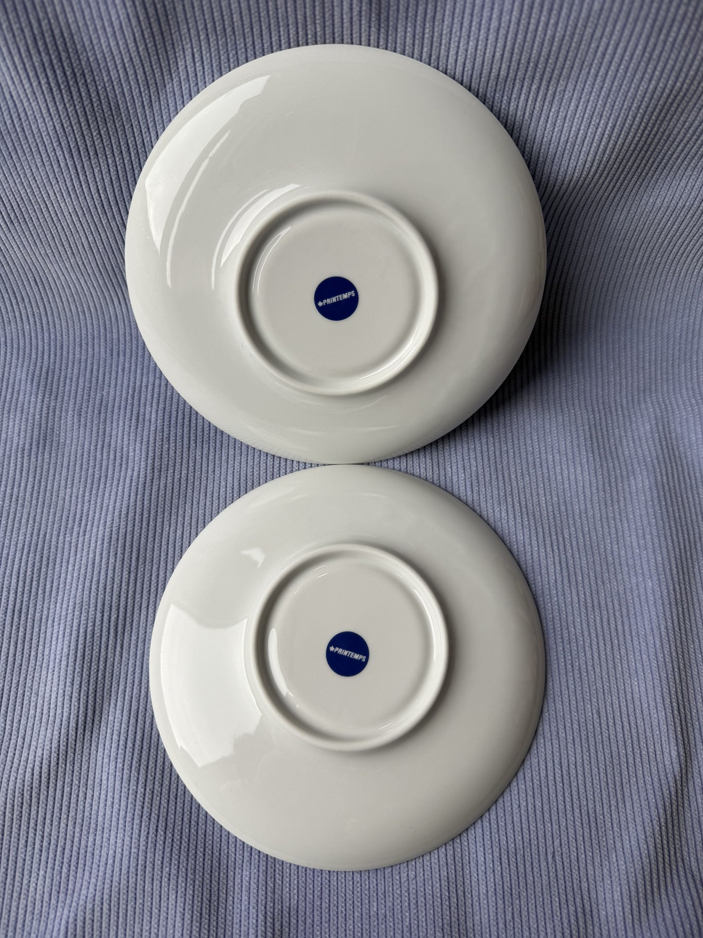 Deux petites assiettes à dessert Printemps