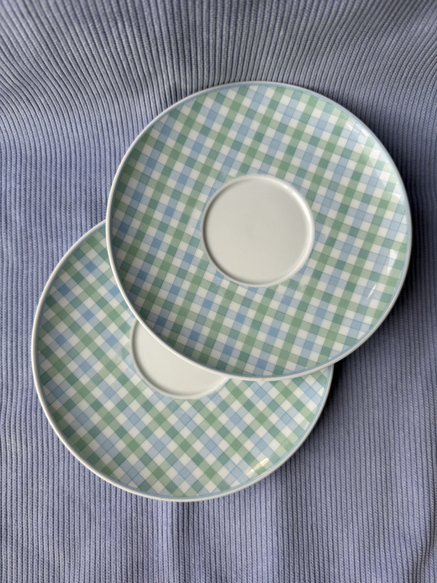 Deux petites assiettes à dessert Printemps