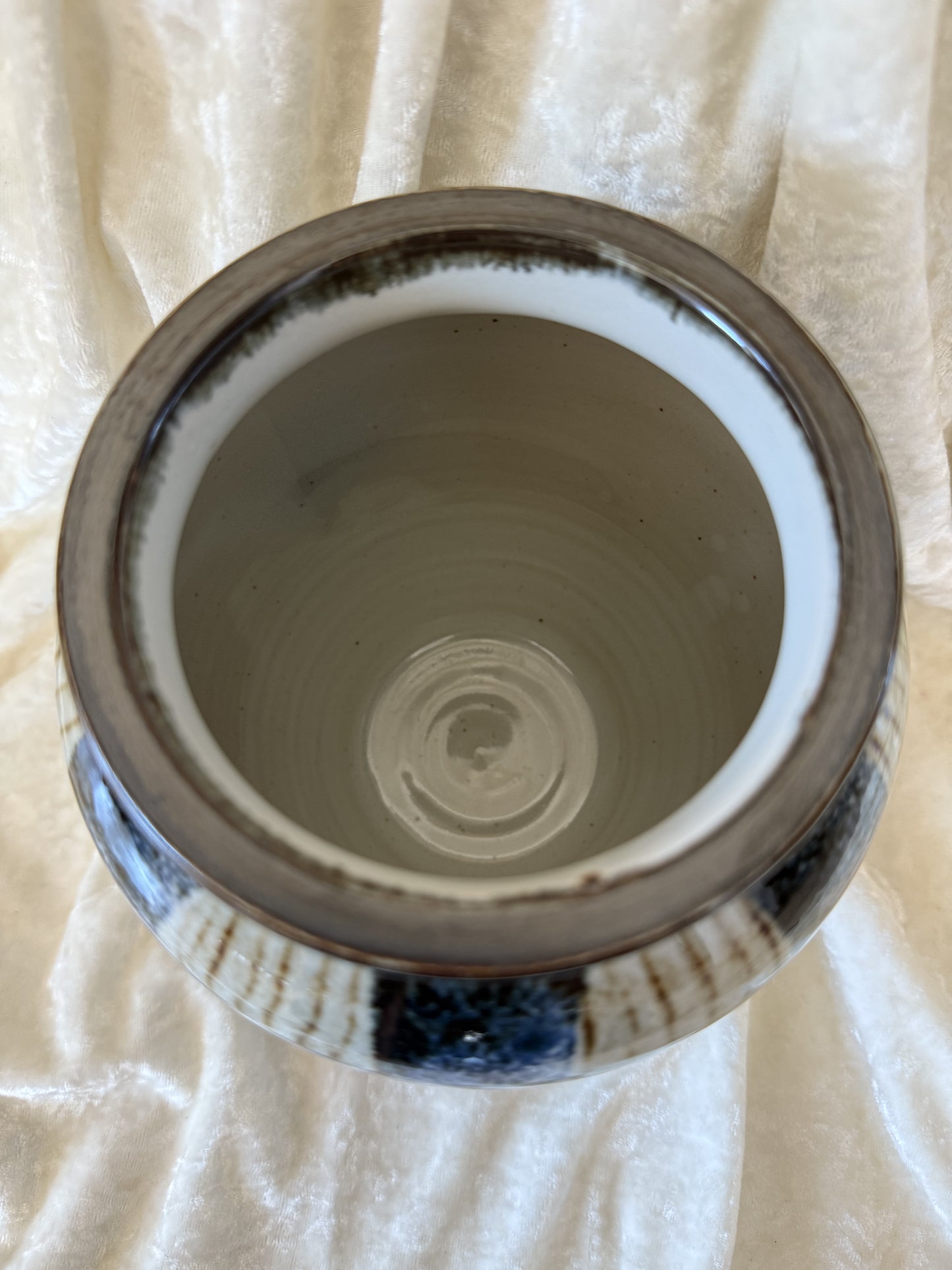 Vase en grès émaillé signé Henri Ackermann Champtoceaux