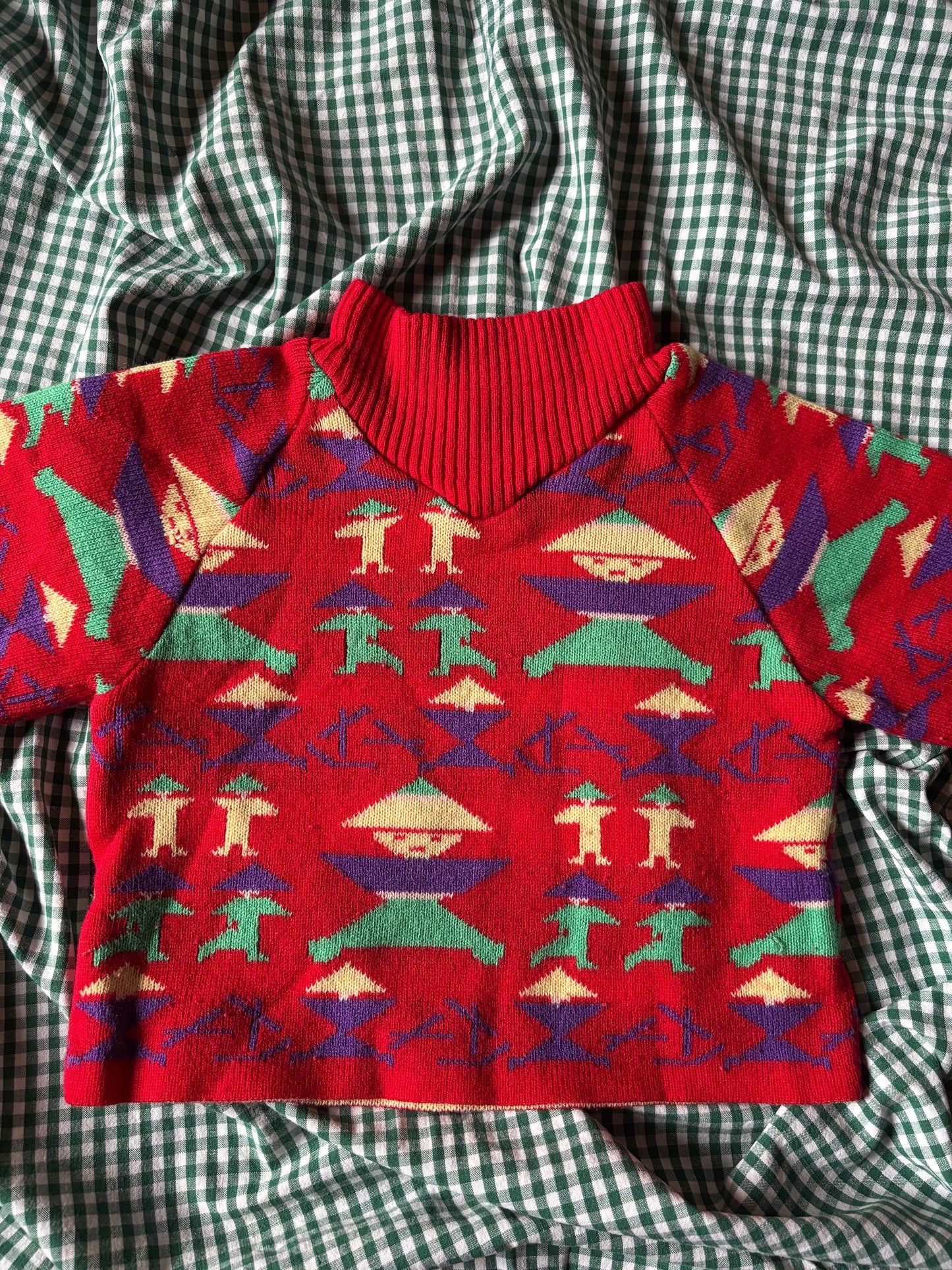 Pull enfant vintage Clayeux 4ans Made in France