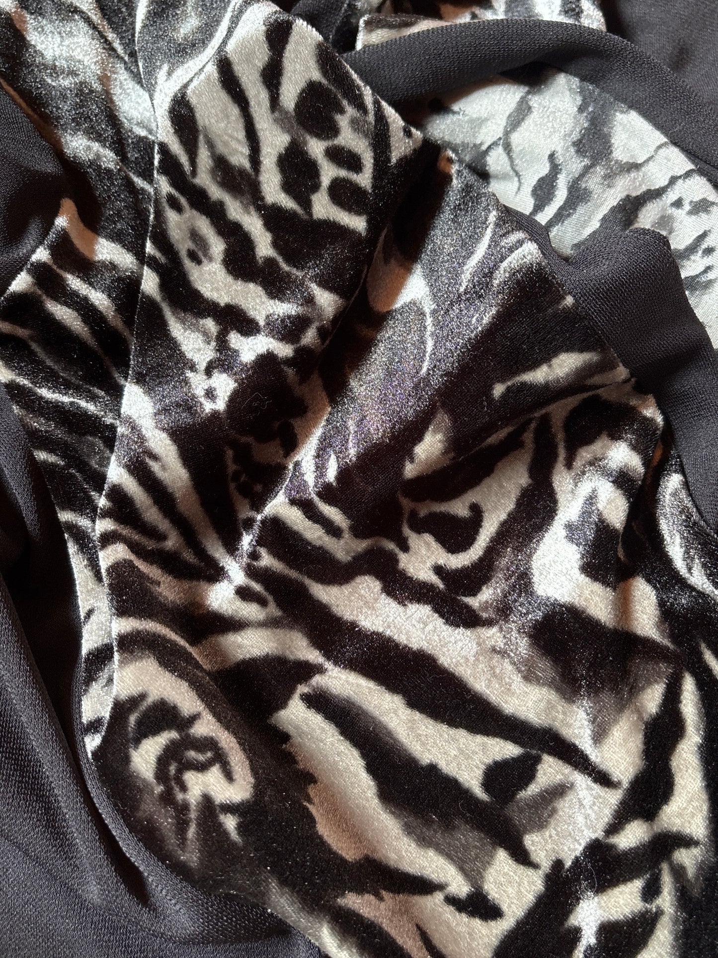 Gilet motif animalier velours Splendide Paris T.S fabriqué en France