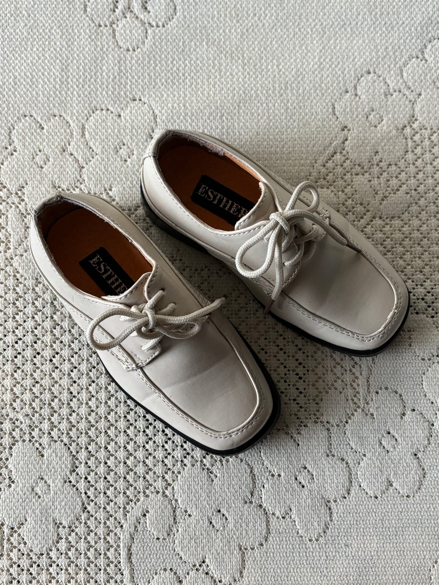 Derbies Esther enfant crème T.21