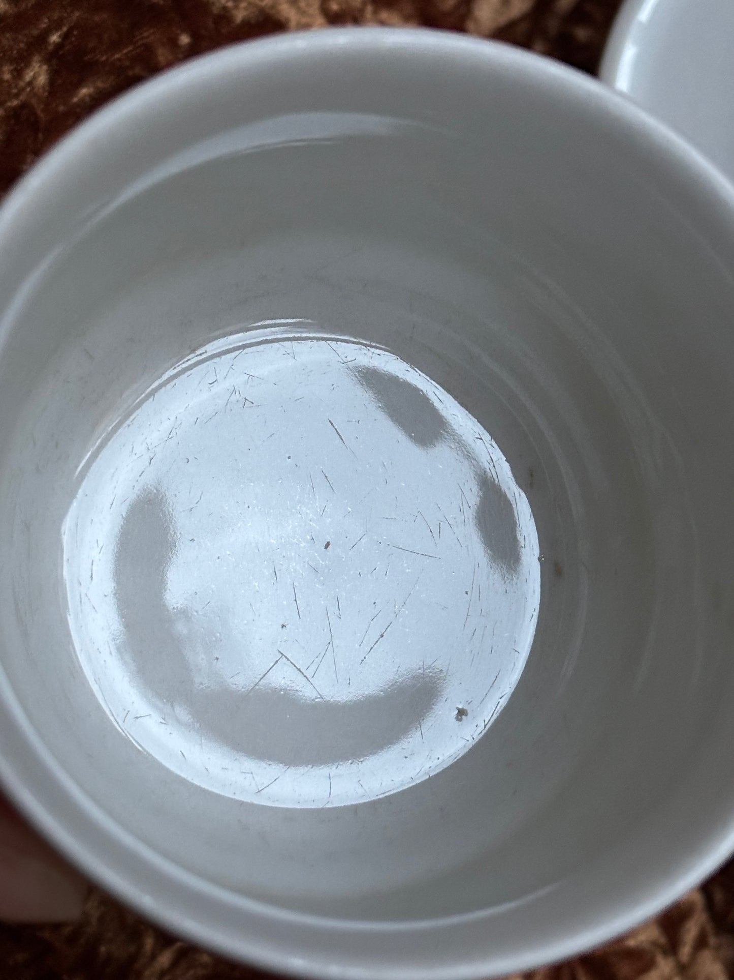 Lot de quatre tasses vintage Tognana à motif fleuri