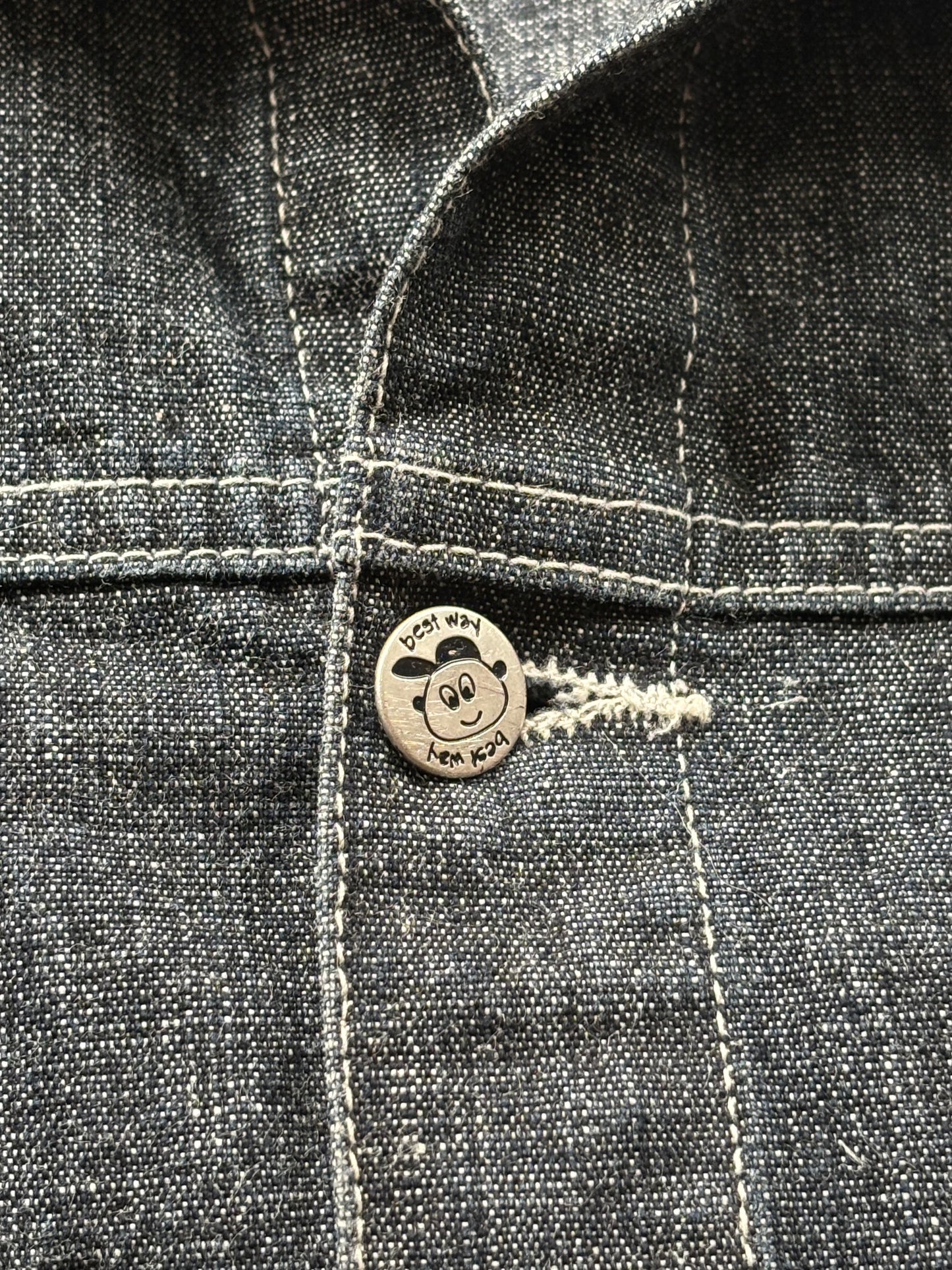 Veste en jean Best Way pirates T.6ans vintage