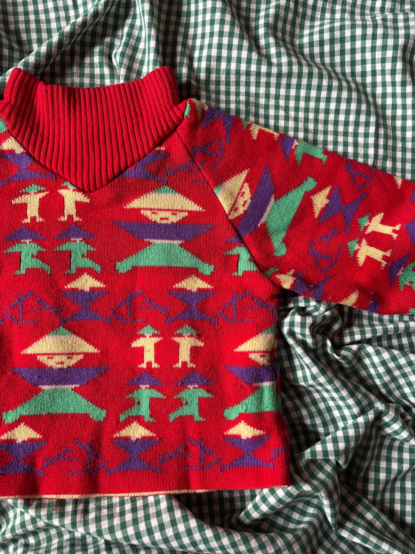 Pull enfant vintage Clayeux 4ans Made in France