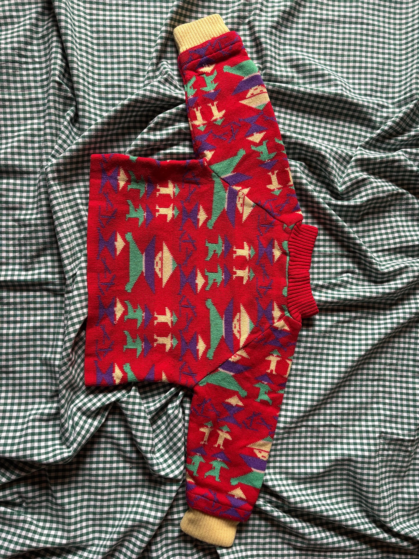 Pull enfant vintage Clayeux 4ans Made in France