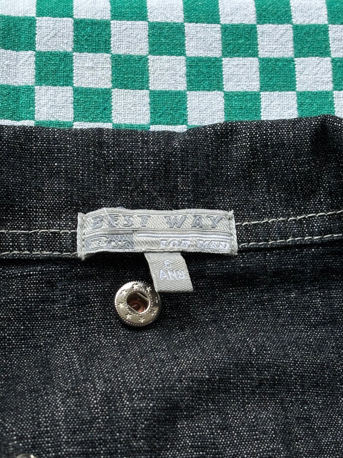 Veste en jean Best Way pirates T.6ans vintage