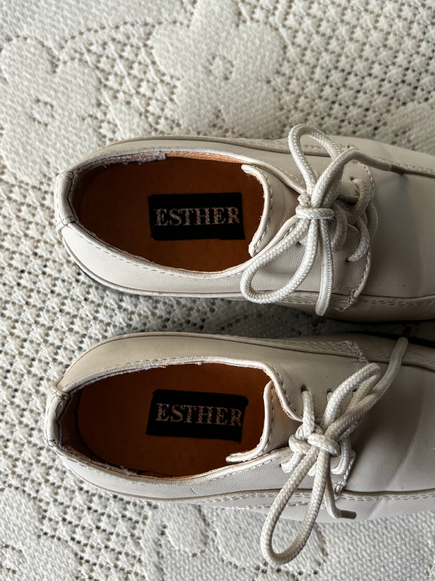 Derbies Esther enfant crème T.21