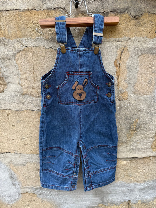 Salopette vintage enfant T.12mois DOG