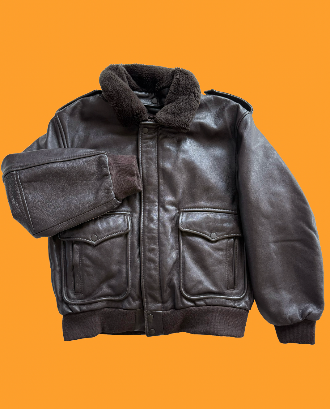 Blouson aviateur en cuir Arturo T.14 ans