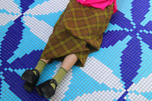 Jupe longue vintage à carreaux / tartan T.34-36-38-40