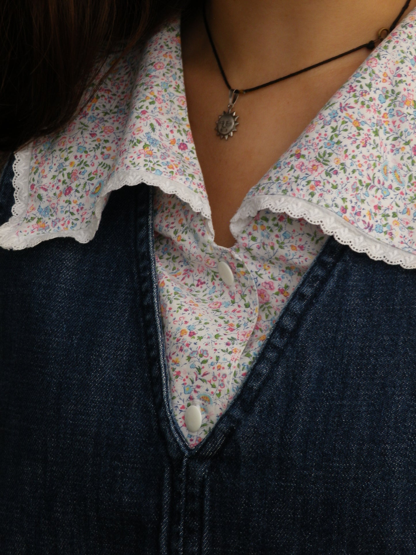Chemisier vintage à fleurs