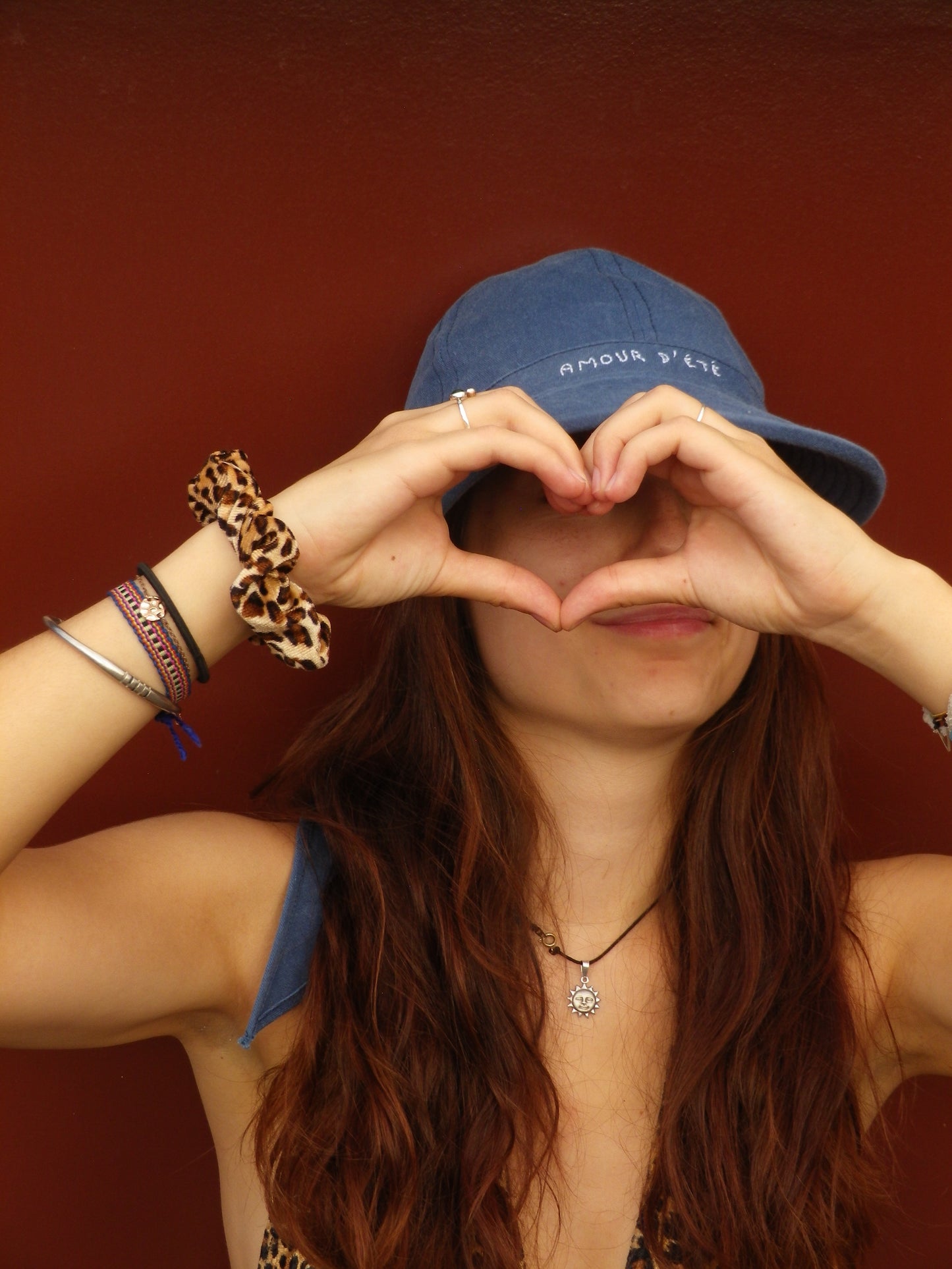 Casquette broderie "amour d'été"