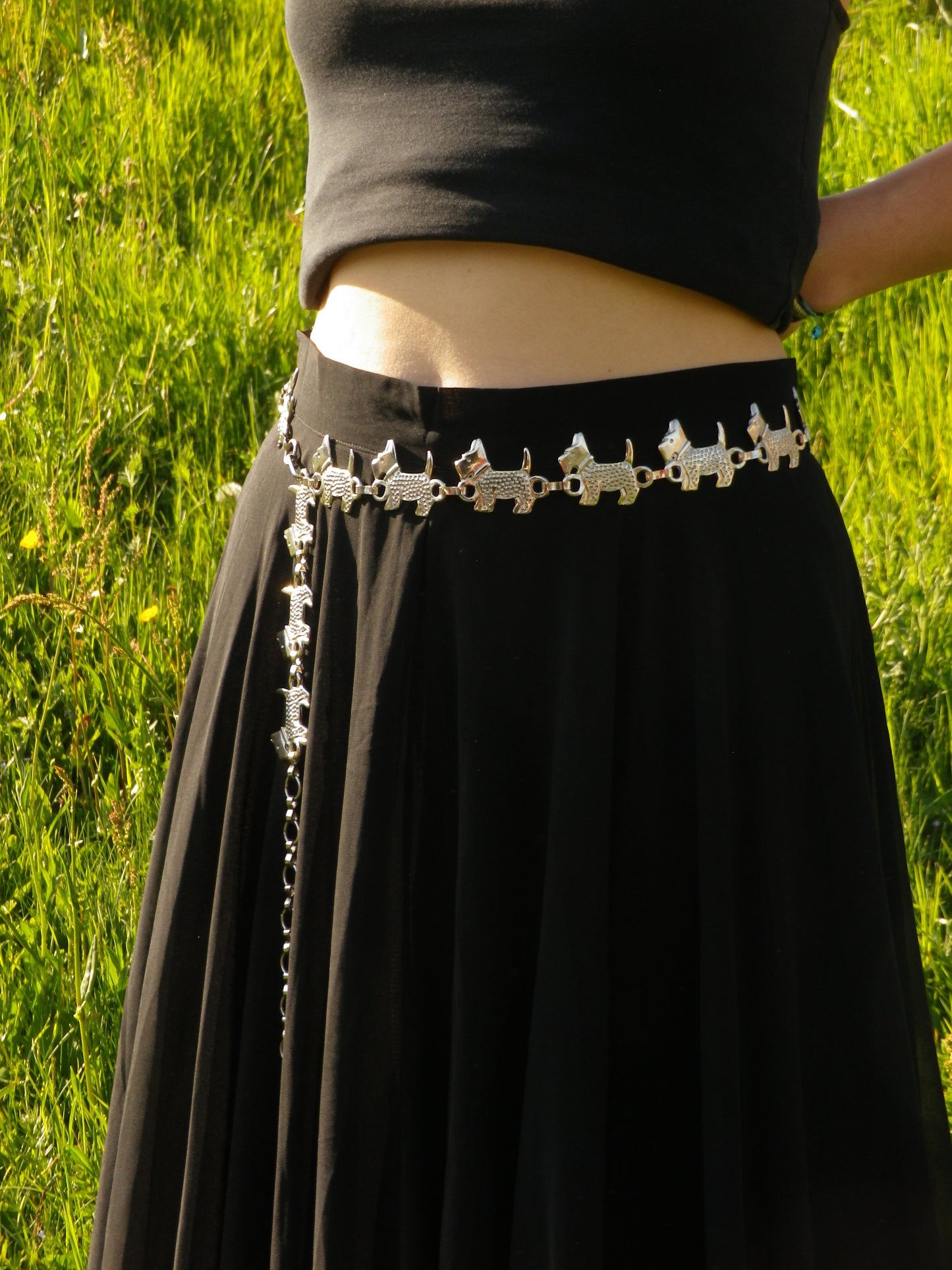 Ceinture chaîne en métal argenté Chipie