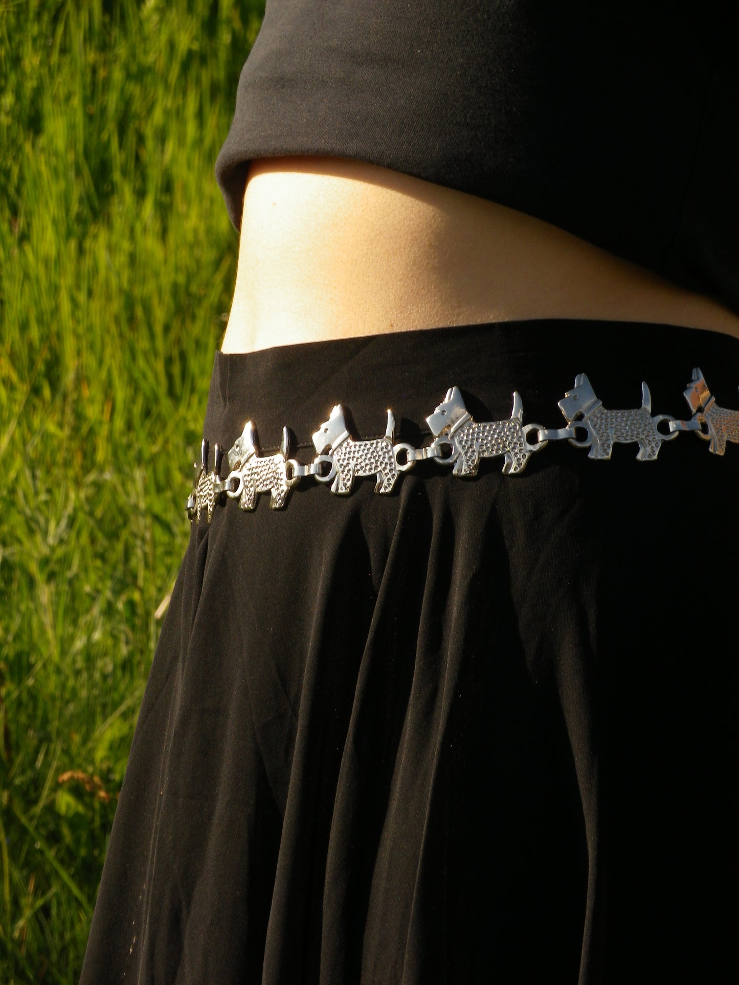 Ceinture chaîne en métal argenté Chipie