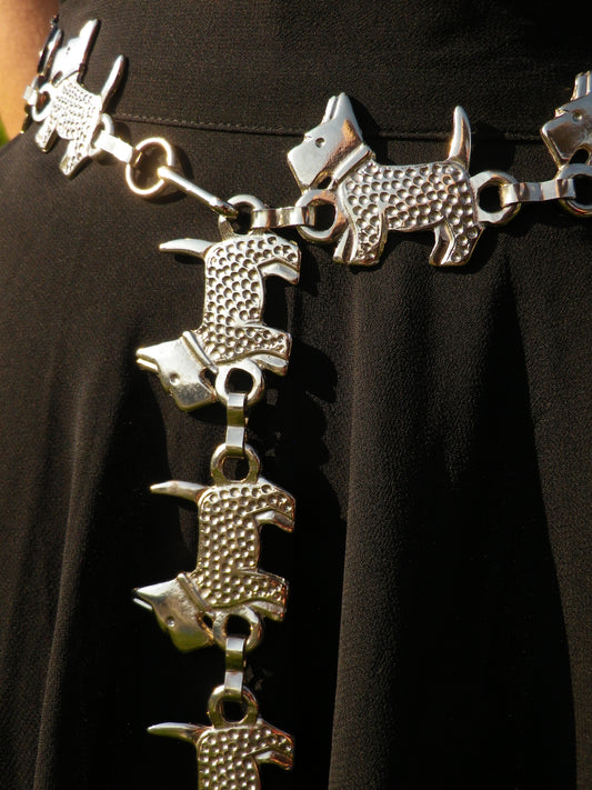 Ceinture chaîne en métal argenté Chipie