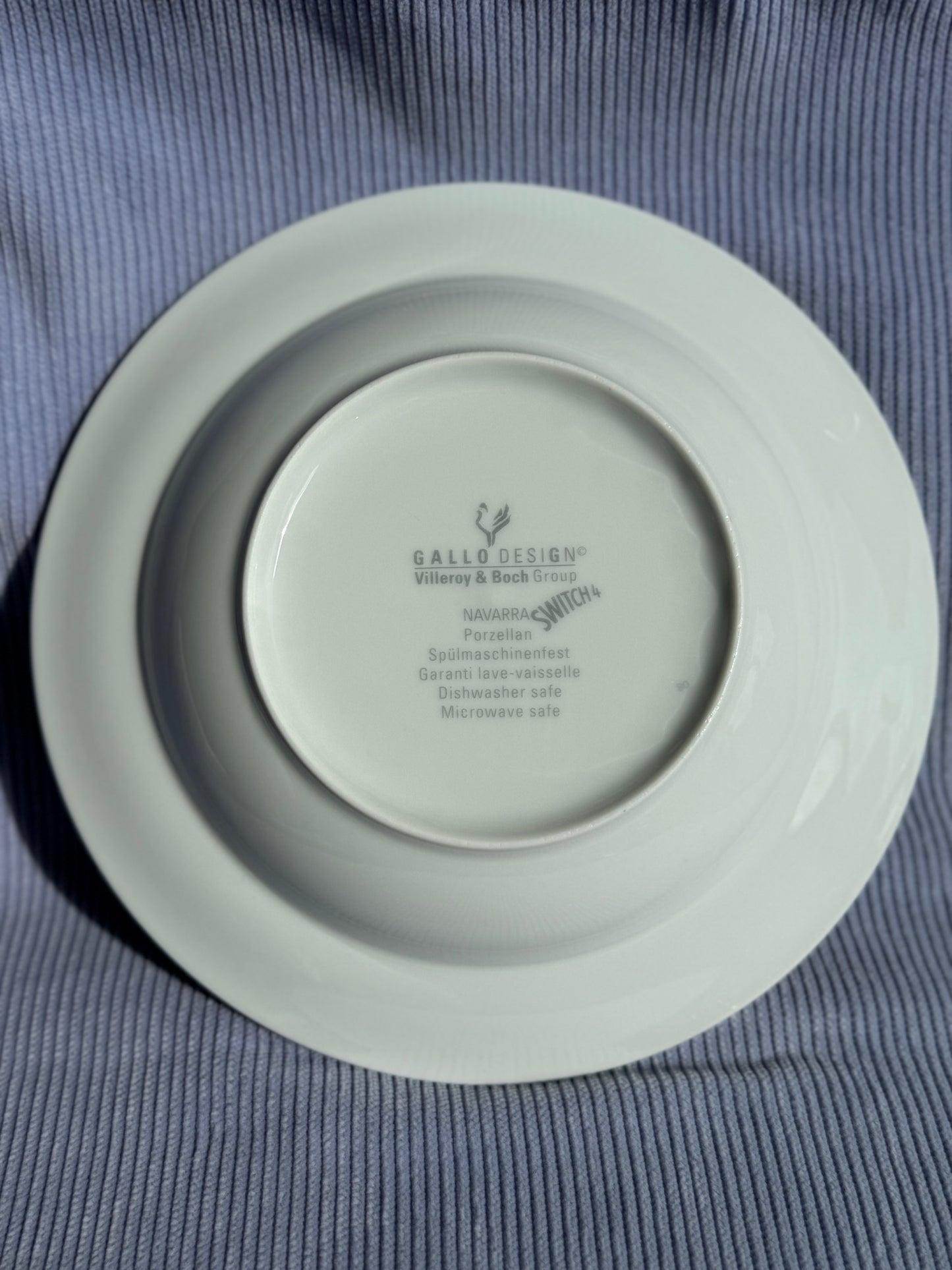 Trois assiettes creuses Villeroy & Boch Gallo Design Switch 4 Navarra