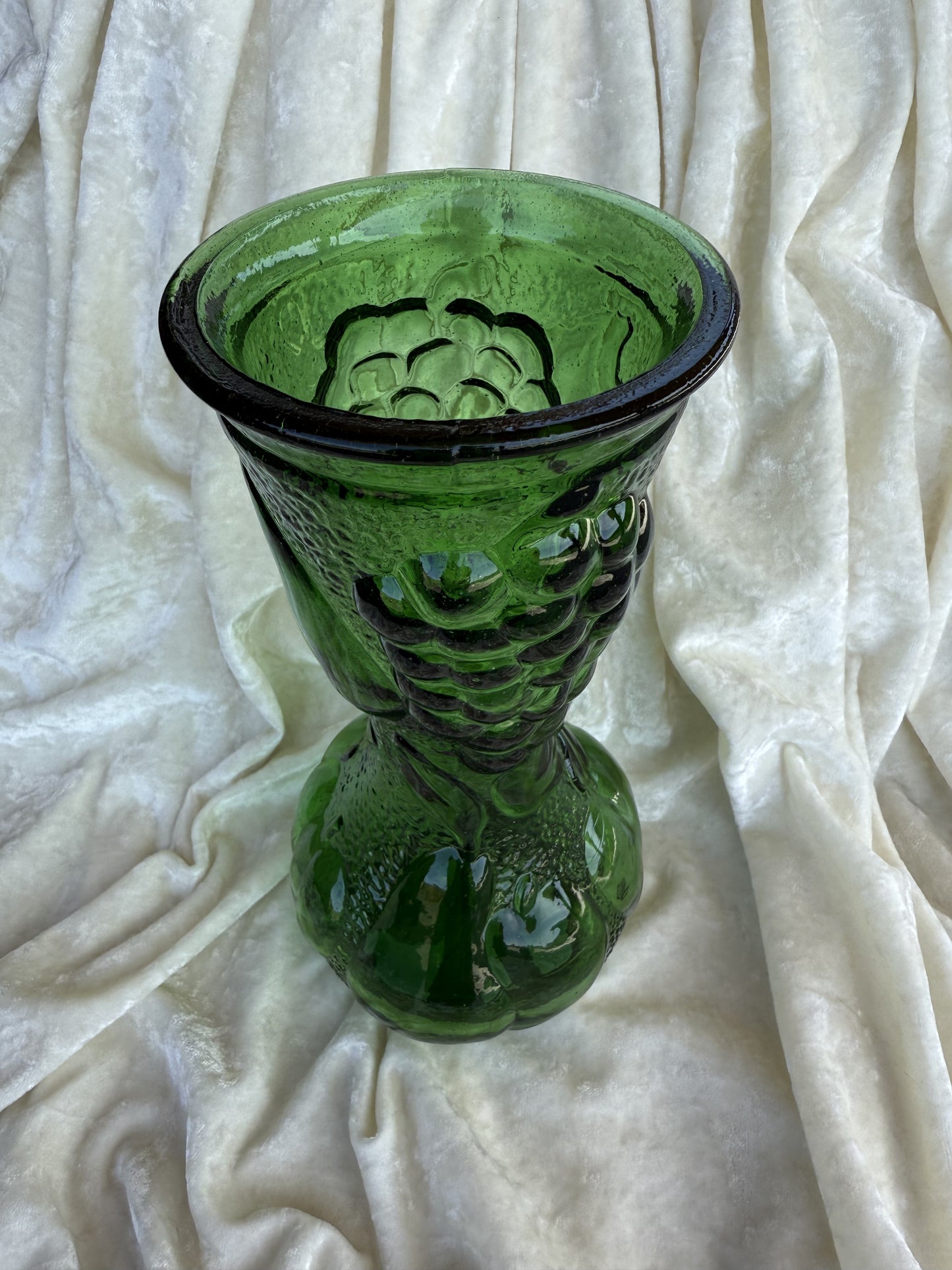 Vase vert en verre émeraude Made in Italy