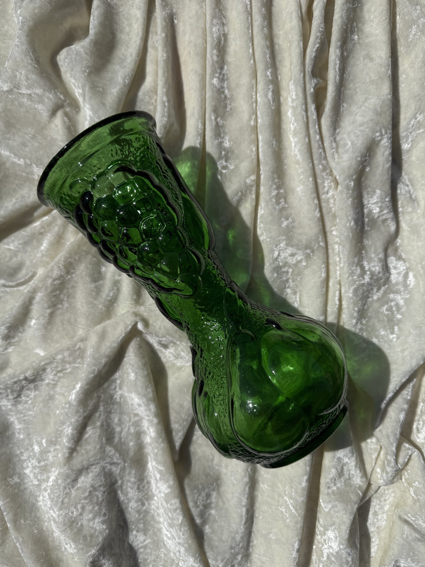 Vase vert en verre émeraude Made in Italy