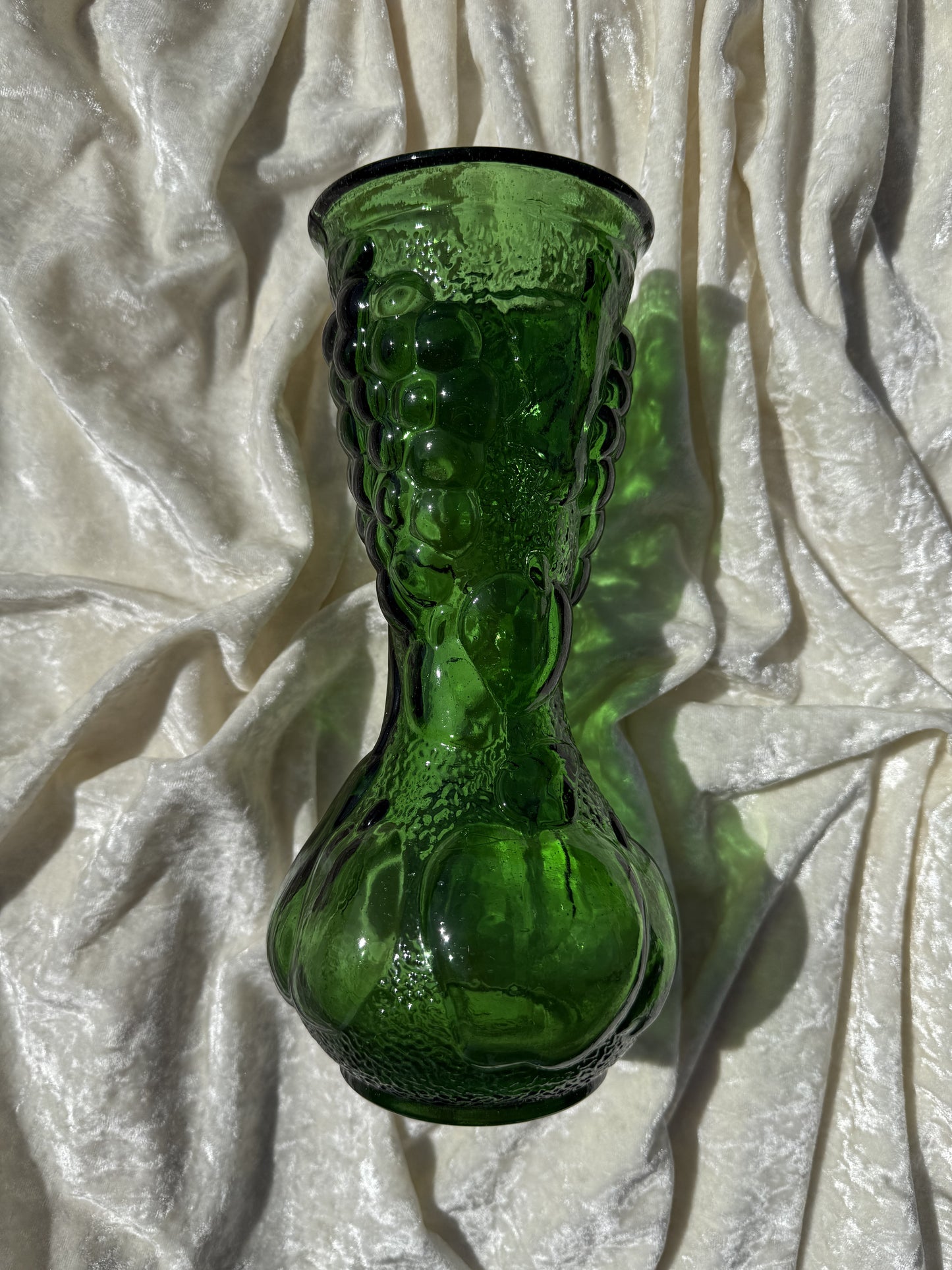 Vase vert en verre émeraude Made in Italy