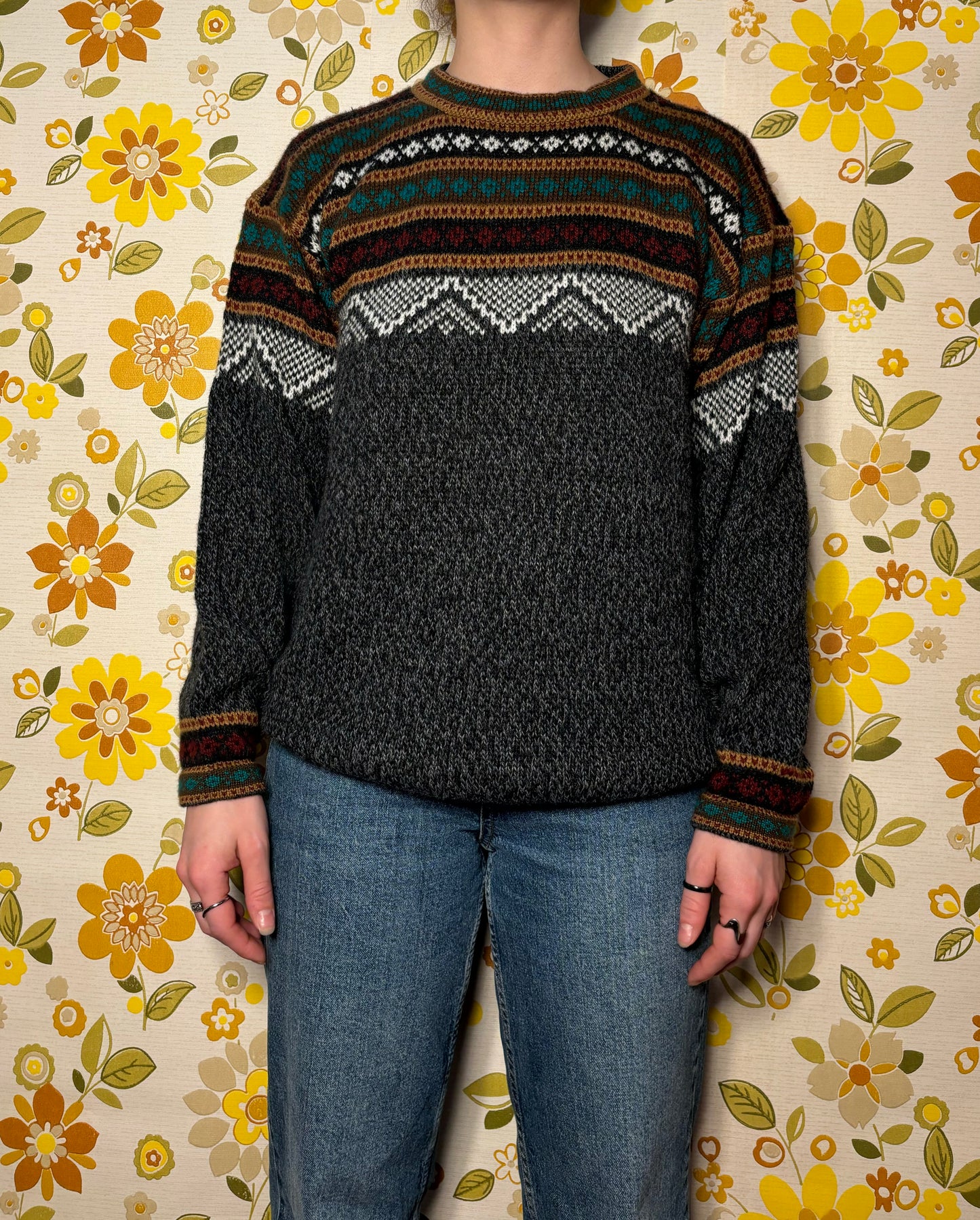 Pull d'hiver doux à motifs T.S-M