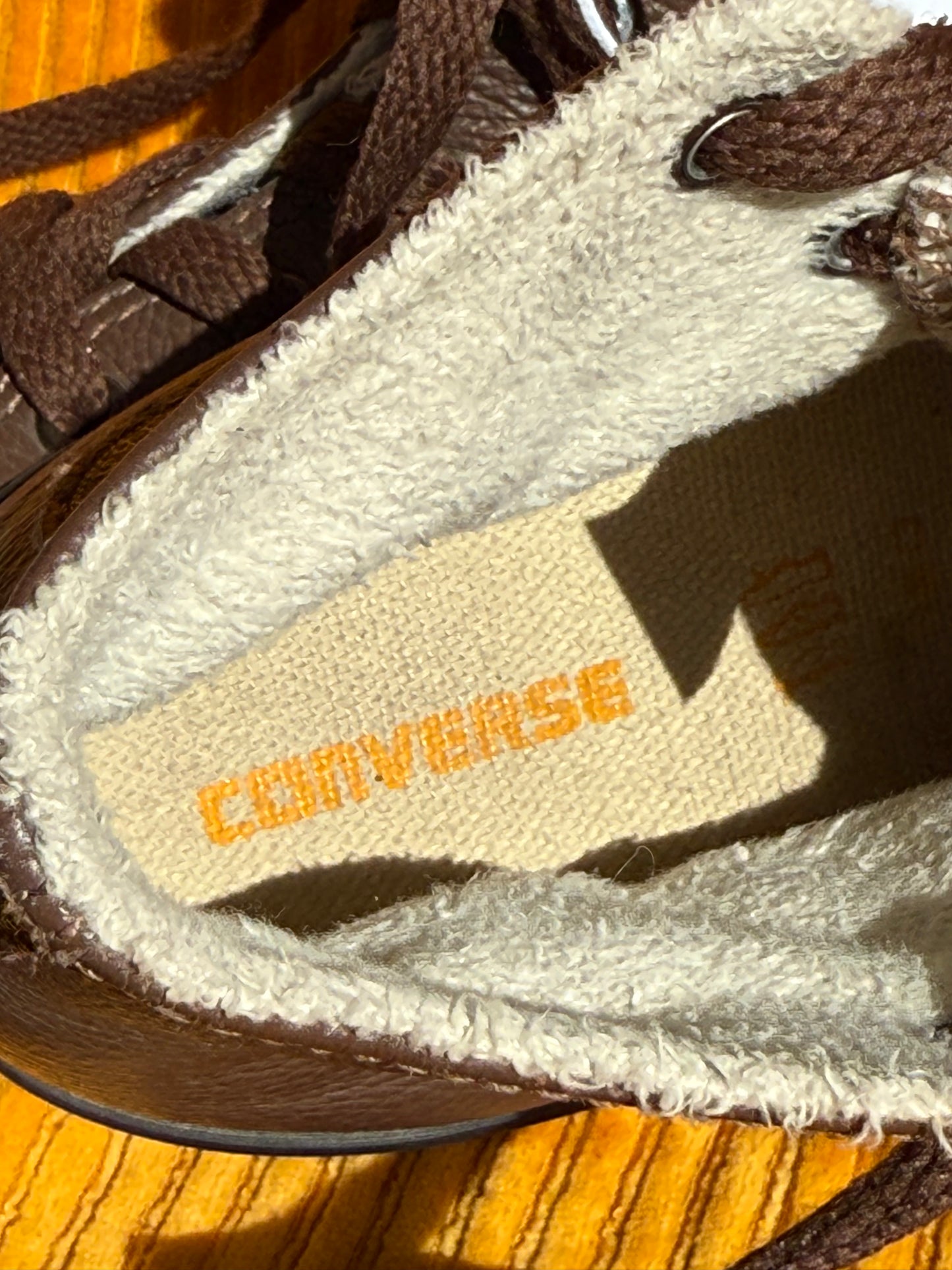 Converses Chuck Taylor All Star enfant en cuir marron T.25