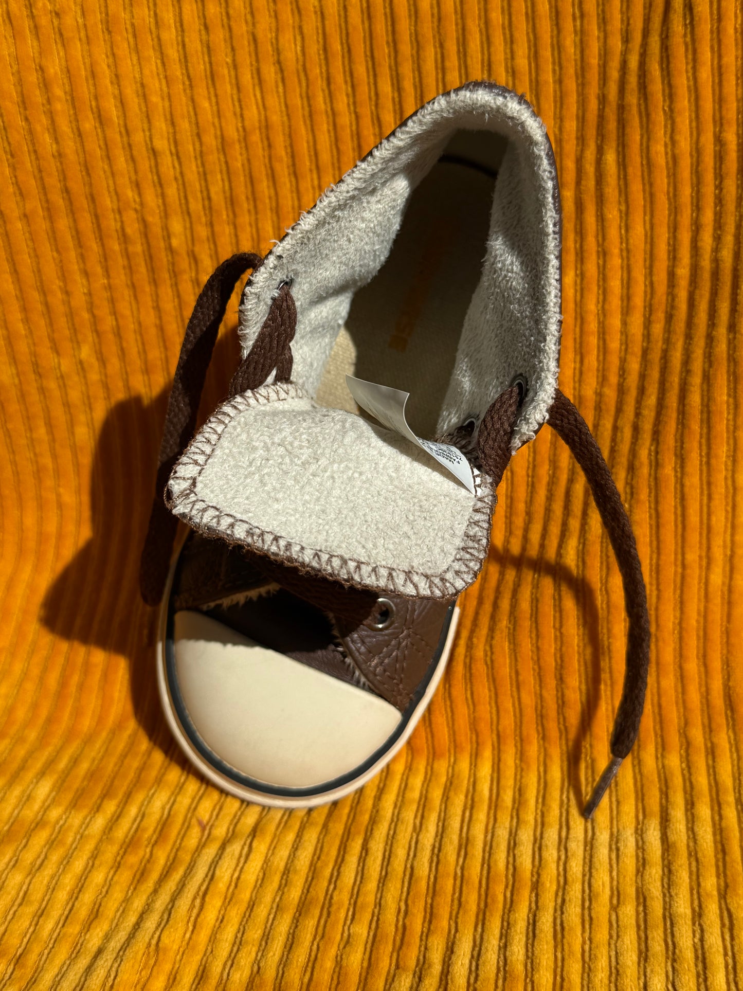 Converses Chuck Taylor All Star enfant en cuir marron T.25