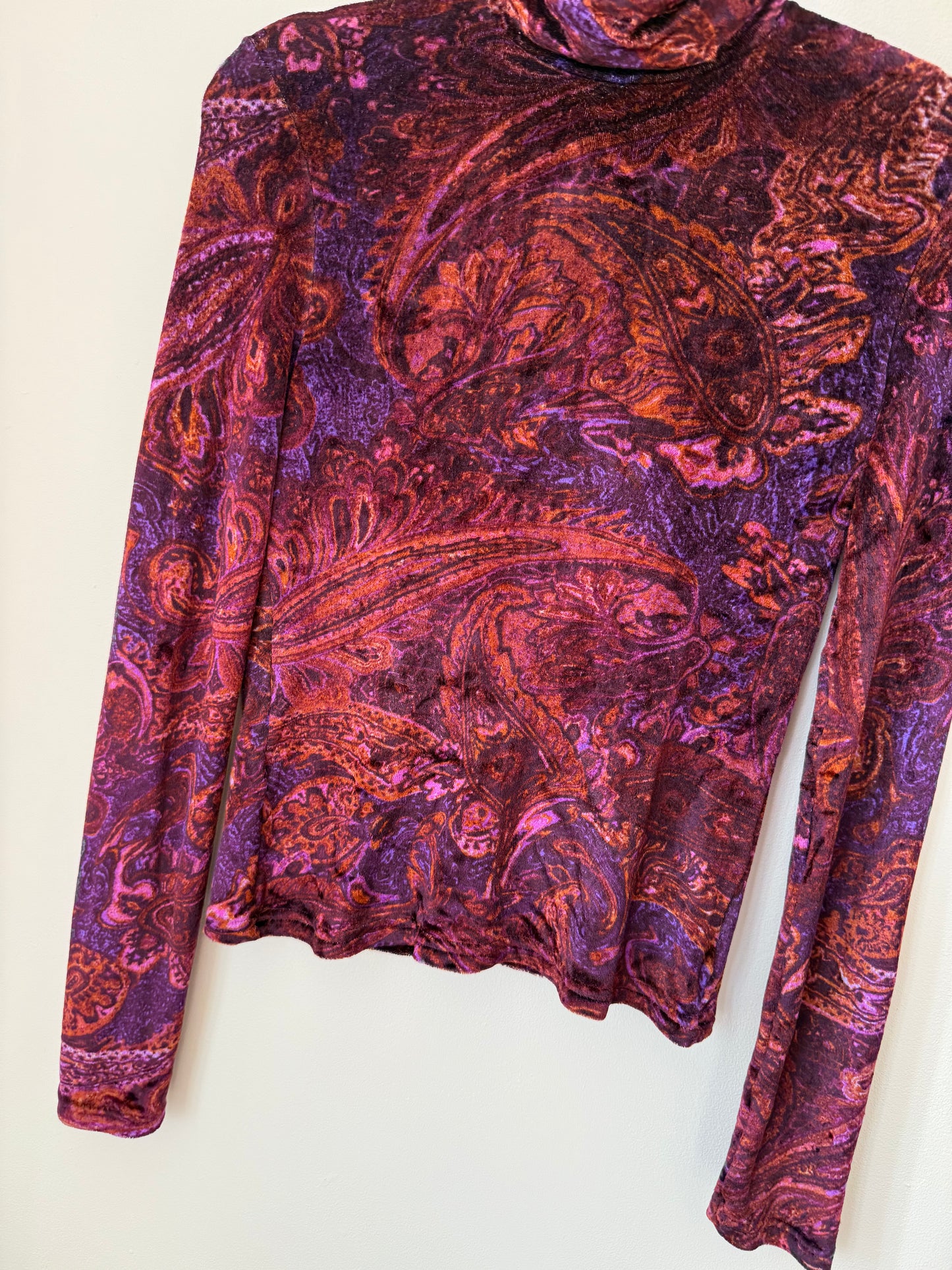 T-shirt à manches longues en velours Kenzo Jungle T.M