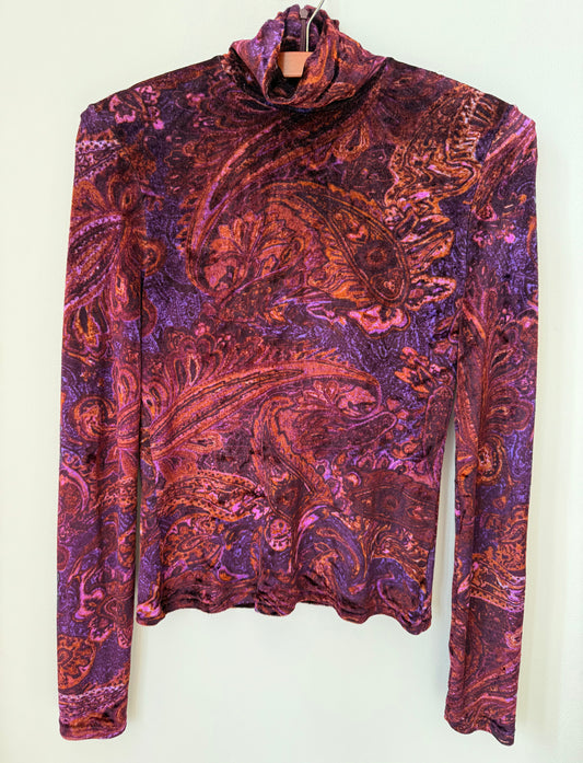 T-shirt à manches longues en velours Kenzo Jungle T.M
