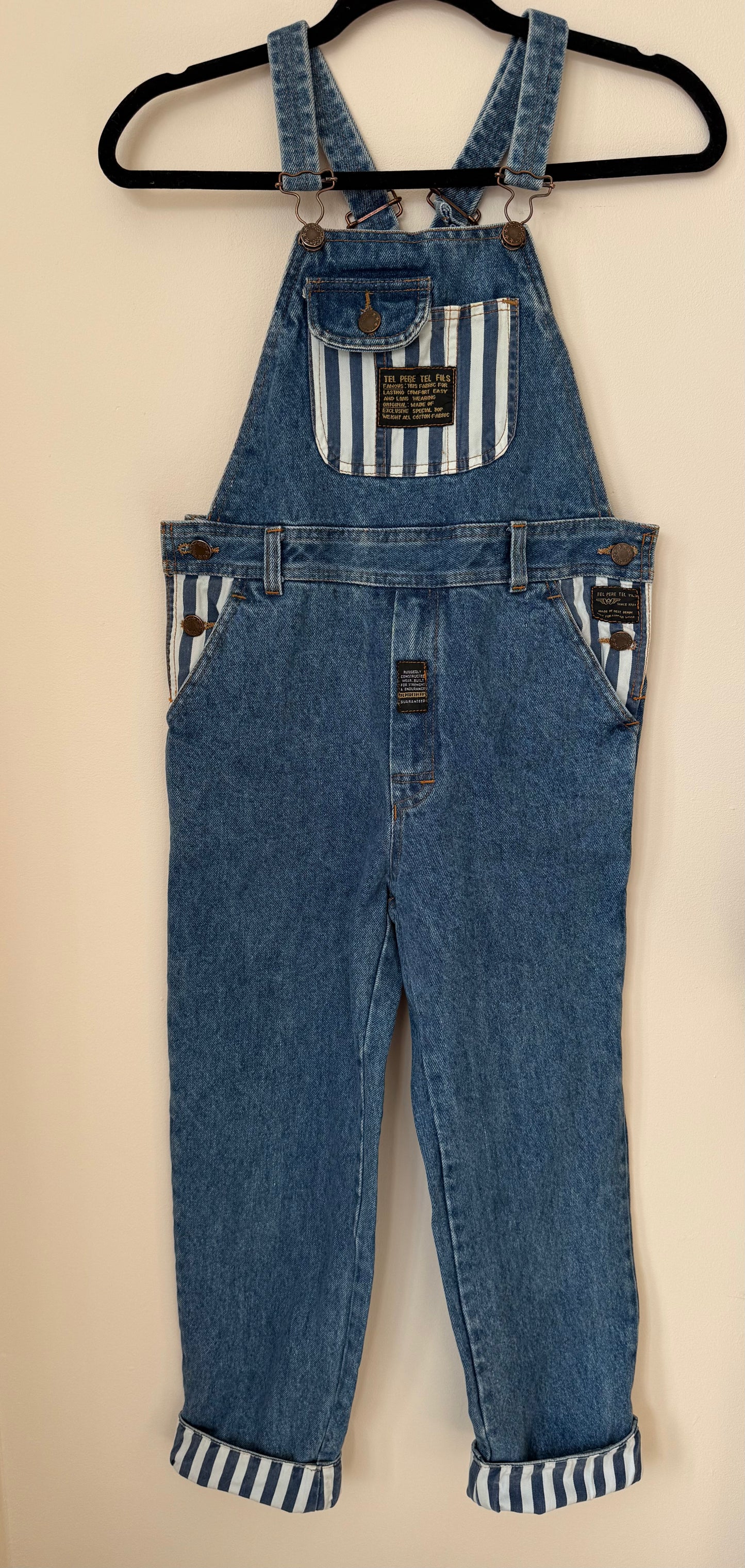 Salopette 90s en jeans Tel Père Tel Fils T.10-12 ans