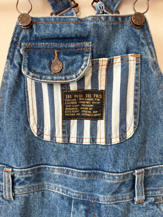 Salopette 90s en jeans Tel Père Tel Fils T.10-12 ans