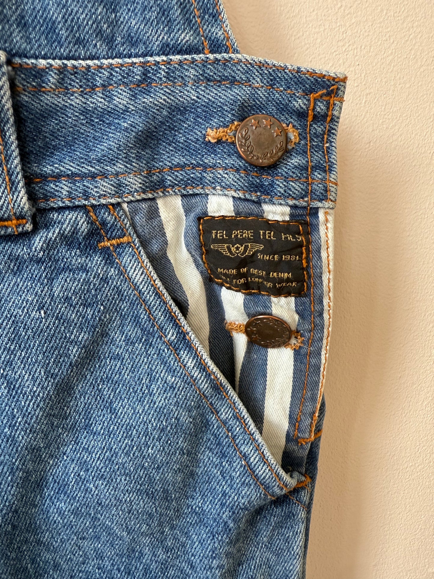Salopette 90s en jeans Tel Père Tel Fils T.10-12 ans
