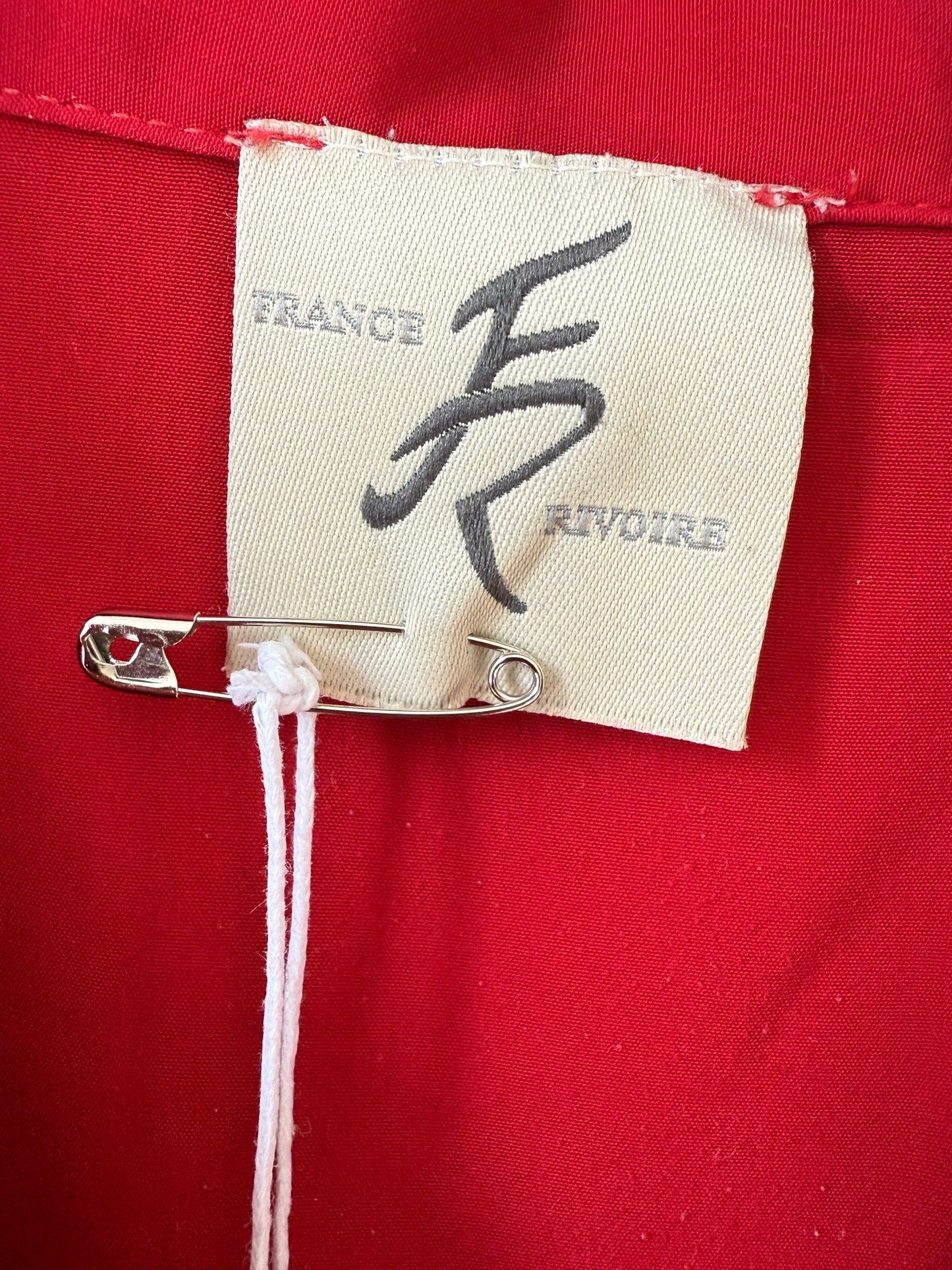 Chemise rouge avec épaulettes France Rivoire T.M
