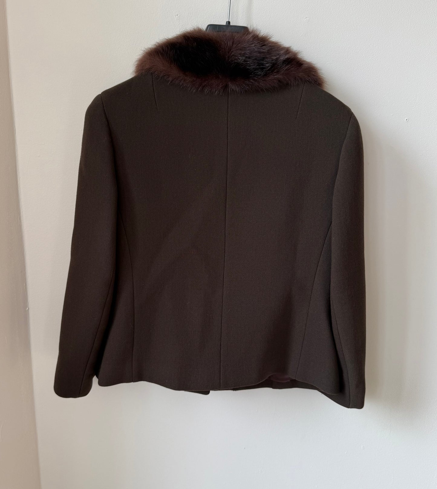Veste vintage avec fausse fourrure sur le col T.XS-S